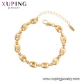 75784 Xuping Jewelry gold plated elegant luxury style Women fashion Bracelet